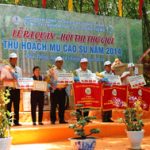 Các CTCS tổ chức lễ ra quân thu hoạch mủ năm 2014 với chủ trương lồng ghép, tiết kiệm