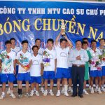 Cao su Chư Prông: Thi đấu bóng chuyền mừng 40 năm thống nhất đất nước