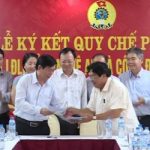 Công đoàn CSVN ký quy chế phối hợp với Liên đoàn lao động Nghệ An
