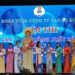 Chị Châu Ngọc Diệp đoạt giải cán bộ nữ công xuất sắc Cao su Đồng Nai