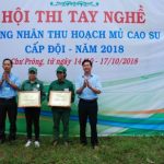 Cao su Chư Prông đồng loạt tổ chức hội thi tay nghề
