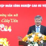 Đ/c Trần Công Kha - Bí thư Đảng ủy, Chủ tịch HĐQT VRG chúc Tết CBCNV LĐ