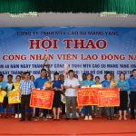Cao su Mang Yang sôi nổi hội thao kỷ niệm ngày thành lập Đoàn