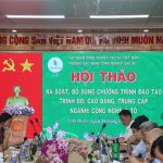 Trường Cao đẳng Công nghiệp Cao su tổ chức Hội thảo đánh giá chương trình đào tạo các ngành, nghề